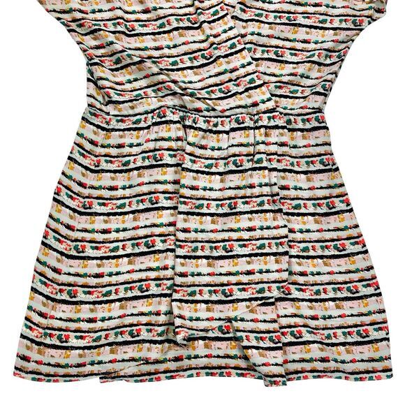 BCBGMaxazria Dress Womens L Multicolor Beachy Summer Lightweight Vacation-Ready - Picture 3 of 15